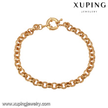 72408 High quality fashion 18k gold color gold hand chain bracelet